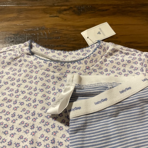New Gap kids 2 piece pajamas PJs long sleeves pants blue size 5 years - Picture 2 of 8